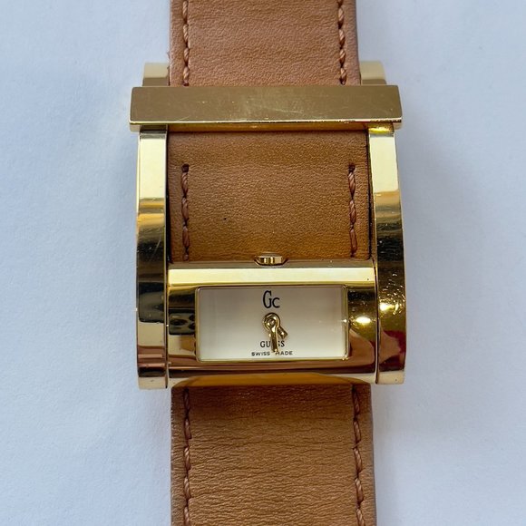 GC Guess Collection Genuine Leather Swiss Made Stainless Steel Watch main image 4